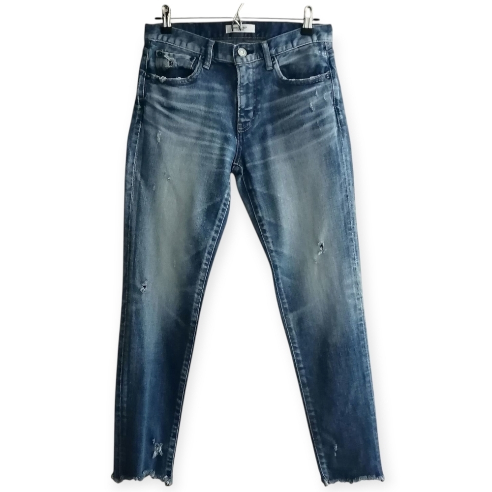 Moussy Vintage Li Howa Skinny Jeans Raw Hem Light Distressing 27